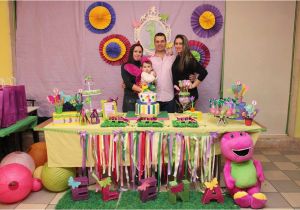 Barney Birthday Decorations Barney and butterfly Birthday Party Ideas Photo 5 Of 8