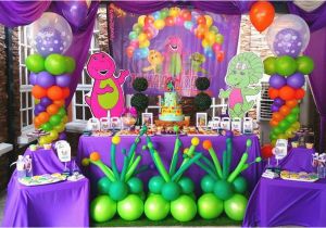 Barney Birthday Decorations Barney Birthday Party for Babies Home Party Ideas