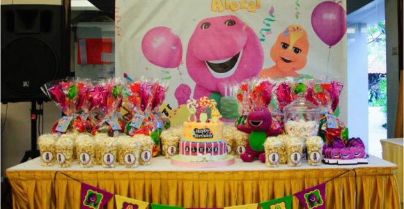 Barney Birthday Decorations Barney Birthday theme Firefly Inspired