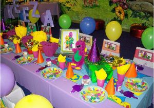 Barney Birthday Decorations Quot Barney Quot Party Table Flickr Photo Sharing