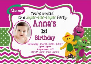 Barney Birthday Invitations Free 40th Birthday Ideas Barney Birthday Invitation Templates