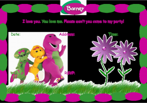Barney Birthday Invitations Free 40th Birthday Ideas Barney Birthday Invitation Templates