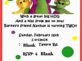 Barney Birthday Invitations Free Barney Birthday Invitation Nathan 39 S Barney Birthday