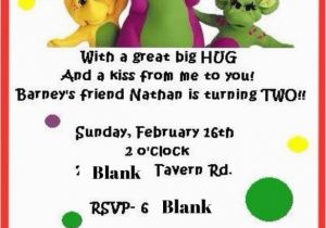 Barney Birthday Invitations Free Barney Birthday Invitation Nathan 39 S Barney Birthday