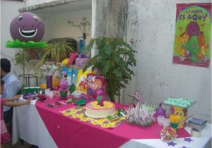 Barney Birthday Party Decorations Barney the Dinosaur Birthday Party Ideas Photo 2 Of 9