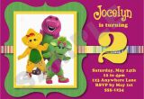 Barney Birthday Party Invitations Barney Birthday Invitations Best Party Ideas