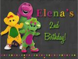 Barney Birthday Party Invitations Chalkboard Barney Birthday Party Invitations