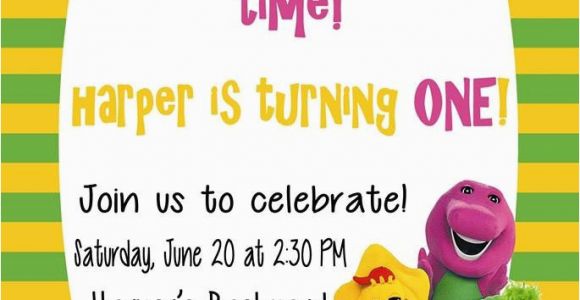 Barney Birthday Party Invitations Free Printable Barney Birthday Party Invitations Home