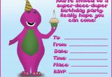 Barney Birthday Party Invitations How to Create Birthday Invitations and Cards