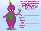 Barney Birthday Party Invitations How to Create Birthday Invitations and Cards