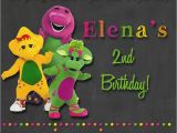 Barney Invitations Birthday Party Chalkboard Barney Birthday Party Invitations