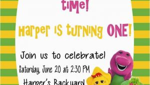 Barney Invitations Birthday Party Free Printable Barney Birthday Party Invitations Home