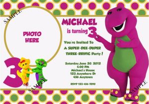 Barney Personalized Birthday Invitations 25 Best Images About Barney Party On Pinterest Dubai