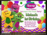 Barney Personalized Birthday Invitations 50 Best Barney Birthday Ideas Images On Pinterest Barney