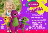Barney Personalized Birthday Invitations Barney Birthday Invitations Ideas Bagvania Free