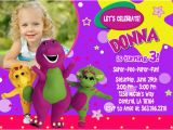 Barney Personalized Birthday Invitations Barney Birthday Invitations Ideas Bagvania Free