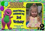 Barney Personalized Birthday Invitations Barney Birthday Invitations Ideas Bagvania Free
