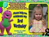 Barney Personalized Birthday Invitations Barney Birthday Invitations Ideas Bagvania Free