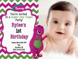 Barney Personalized Birthday Invitations Barney Invitations Birthday Party Home Party Ideas