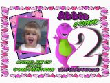 Barney Personalized Birthday Invitations Barney Invitations Template Best Template Collection