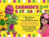 Barney Personalized Birthday Invitations Barney Invites Entown Posters