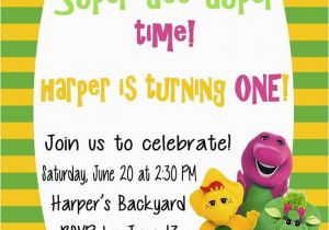 Barney Personalized Birthday Invitations Free Printable Barney Birthday Party Invitations Home