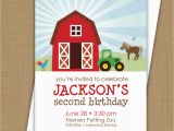 Barnyard themed Birthday Invitations Farm Birthday Invitation Barnyard Invitation