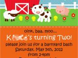 Barnyard themed Birthday Invitations Farm Birthday Party Invitations Best Party Ideas