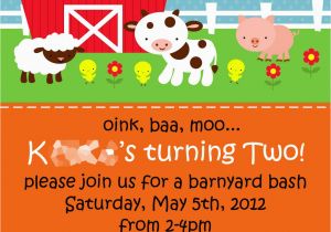 Barnyard themed Birthday Invitations Farm Birthday Party Invitations Best Party Ideas