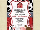 Barnyard themed Birthday Invitations Free Farm themed Birthday Party Invitations Template