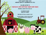 Barnyard themed Birthday Invitations Printable Farm Animals Birthday Party Invitation by Cohenlane