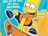 Bart Simpson Birthday Card Bart Simpson Nephew Birthday Card the Simpsons New Gift Ebay