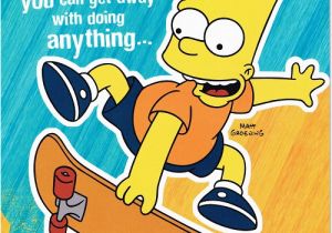 Bart Simpson Birthday Card Bart Simpson Nephew Birthday Card the Simpsons New Gift Ebay