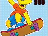 Bart Simpson Birthday Card Birthday the Amazing Bart Simpson Birthday Card with