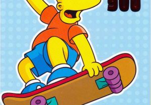 Bart Simpson Birthday Card Birthday the Amazing Bart Simpson Birthday Card with