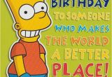 Bart Simpson Birthday Card Grandson Happy Birthday Bart Simpson Ebay