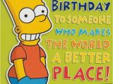 Bart Simpson Birthday Card Grandson Happy Birthday Bart Simpson Ebay
