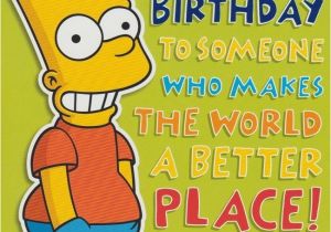 Bart Simpson Birthday Card Grandson Happy Birthday Bart Simpson Ebay