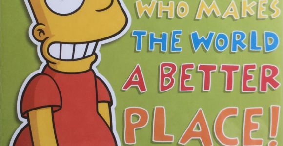 Bart Simpson Birthday Card Paul 39 S Party Zone Bart Simpson Happy Birthday Greeting Card