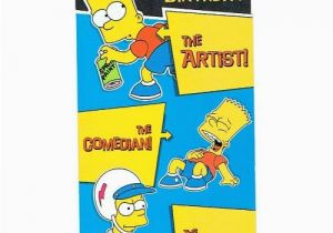 Bart Simpson Birthday Card the Gallery for Gt Happy Birthday Simpsons Card