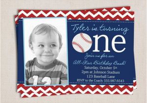 Baseball 1st Birthday Invitations Items Similar to First Birthday Baseball Party Printable