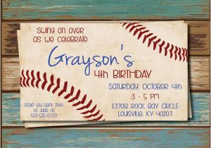 Baseball Birthday Invitation Wording 9 Baseball Party Invitation Design Template Sample