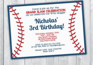 Baseball Birthday Invitation Wording Baseball Invitation Baseball Party Invitation Baseball