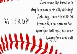 Baseball Birthday Invitation Wording Baseball Invitation Birthday by Cardsdirect