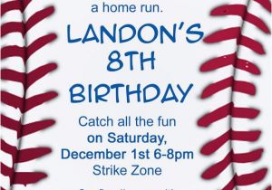 Baseball Birthday Invitation Wording Baseball Invitation by Makeitpersonalforyou On Etsy