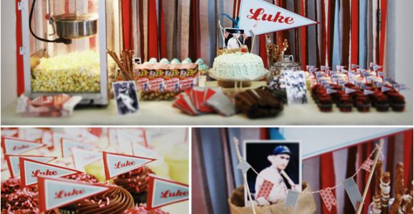 Baseball Decorations for Birthday Party Luke S Baseball theme Birthday Party