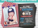 Baseball themed First Birthday Invitations Baseball Birthday Invitation Baby Boy First 1st Birthday