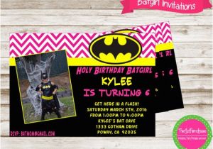 Batgirl Birthday Party Invitations Batgirl Invitation Batgirl Party Batgirl Birthday Superhero
