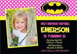 Batgirl Birthday Party Invitations Batman Batgirl Pink Bat Man Bat Girl Birthday Party Invitation