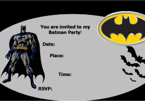 Batman Birthday Invitation Template Batman Party Invitations Template Best Template Collection